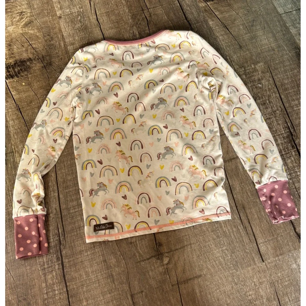 Matilda Jane Kids Rainbow Unicorn Long Sleeve Pajama Top Size‎ 10